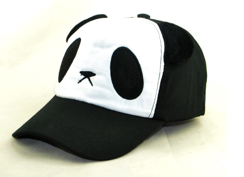 熊貓防曬兒童棒球帽_印花帽子定制廠(chǎng)-浙江高普服飾有限公司