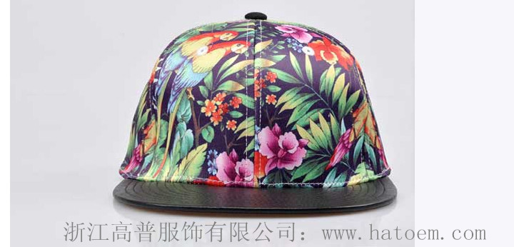 花紋平沿棒球帽_江浙滬嘻哈帽子工廠(chǎng)-浙江高普服飾有限公司