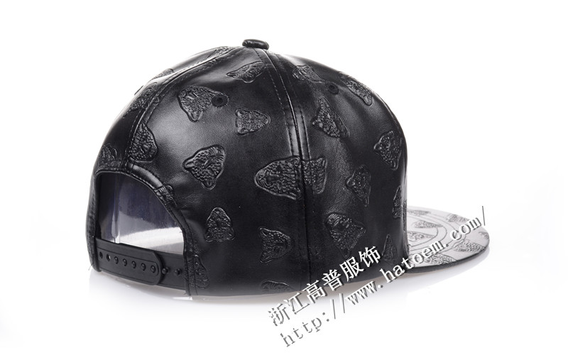刺繡皮質(zhì)棒球帽_平沿帽子廠(chǎng)家-浙江高普服飾有限公司