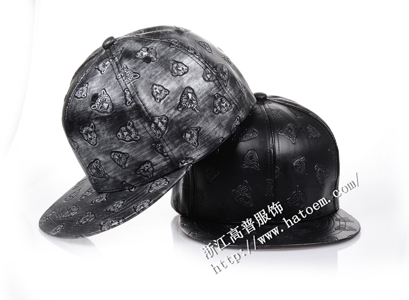 刺繡皮質(zhì)棒球帽_平沿帽子廠(chǎng)家-浙江高普服飾有限公司
